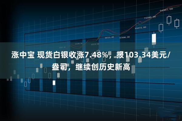 涨中宝 现货白银收涨7.48%，报103.34美元/盎司，继续创历史新高